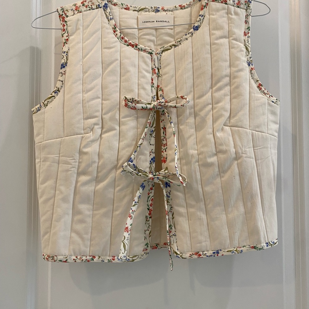 Loeffler Randall Floral Quilted Vest